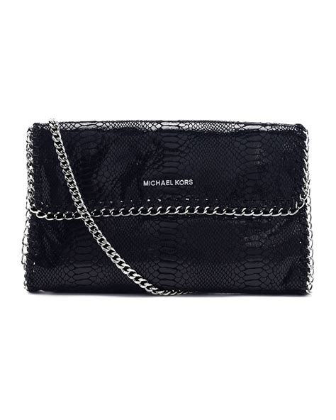 michael kors chelsea python clutch|michael kors clutch handbags.